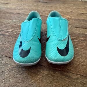 Nike Kids' Teal Slip-On Soccer Cleats Shoes (Size 12c)